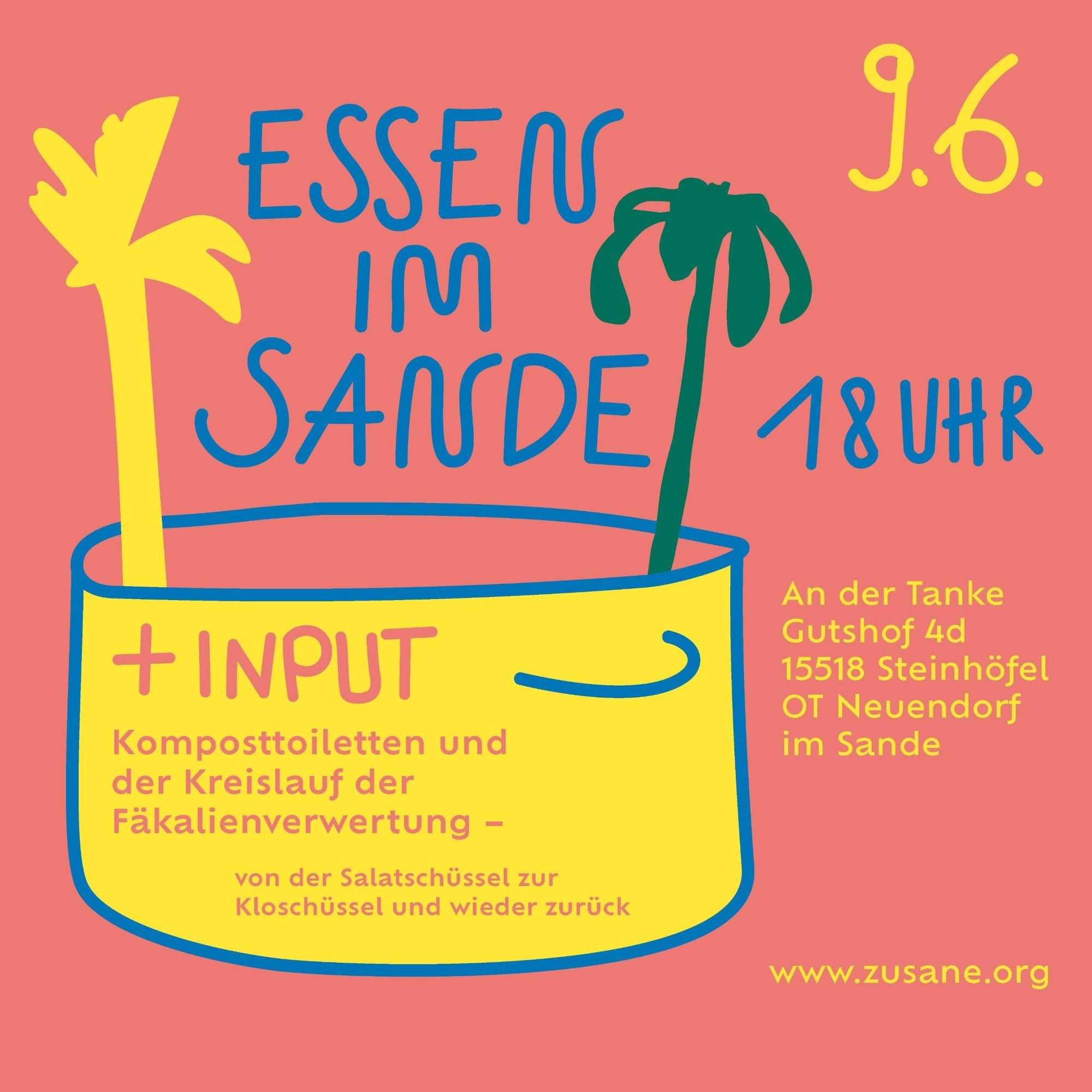 Essen im Sande 09.06. // "Komposttoiletten und der Kreislauf der Fäkalienverwertung"