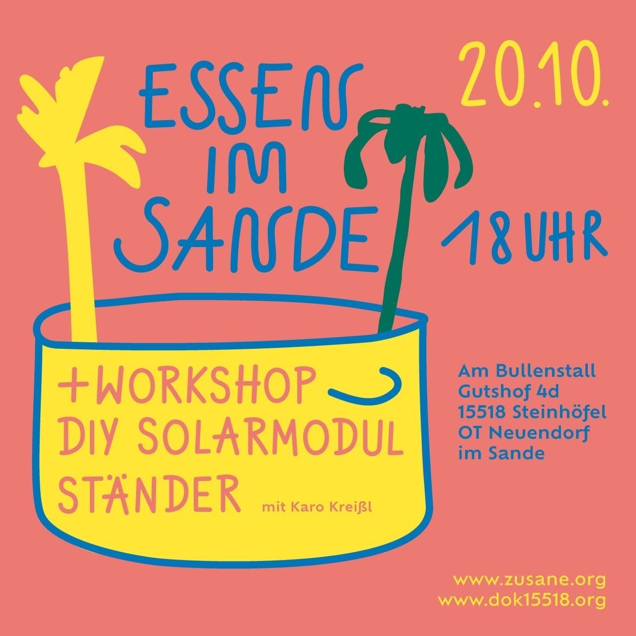 Essen im Sande 20.10. // Workshop DIY Solarmodulständer