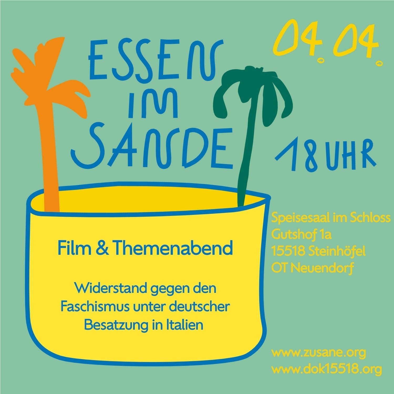Essen im Sande // 4. April 18 Uhr