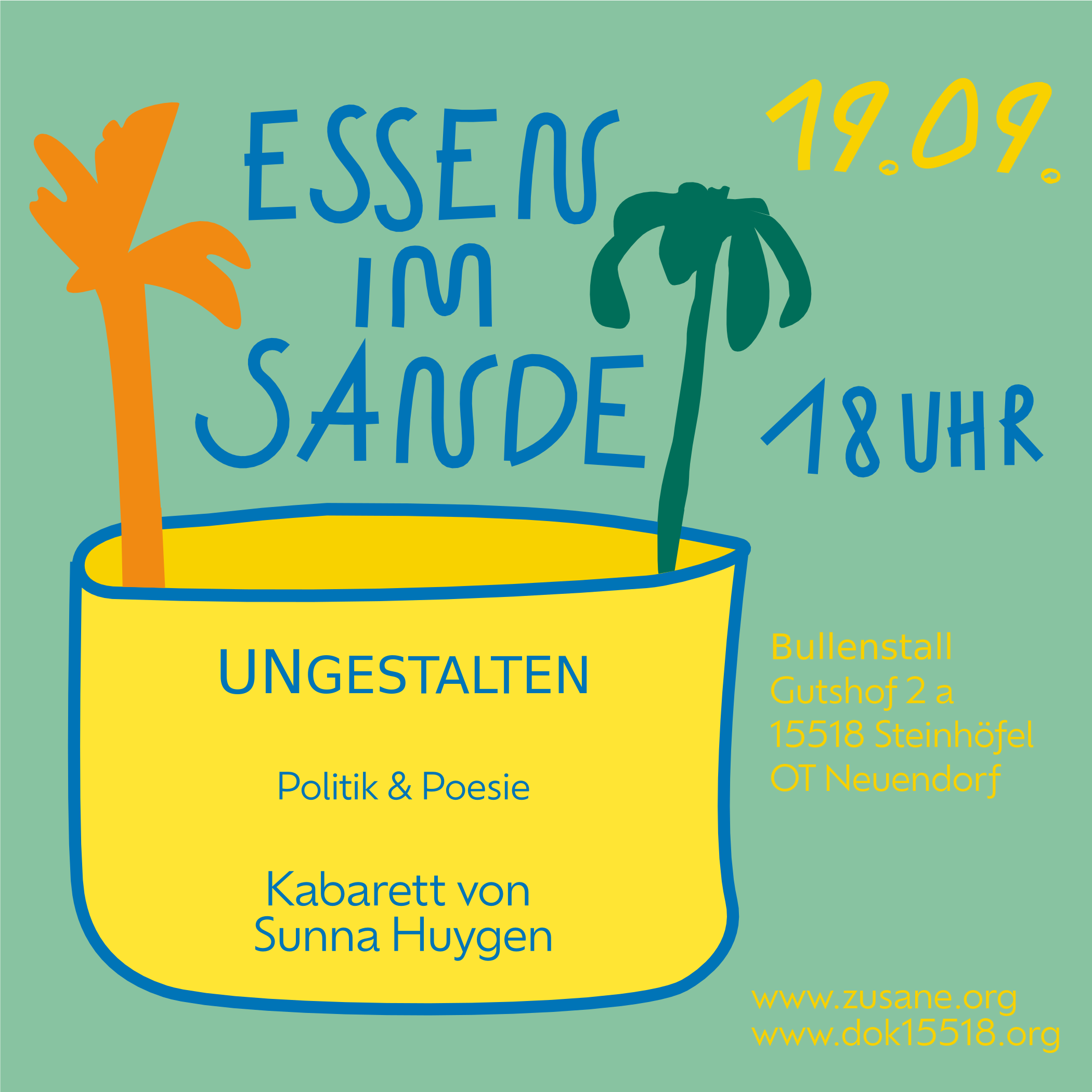 Essen im Sande 19.09 // Kabarett mit Sunna Huisgen