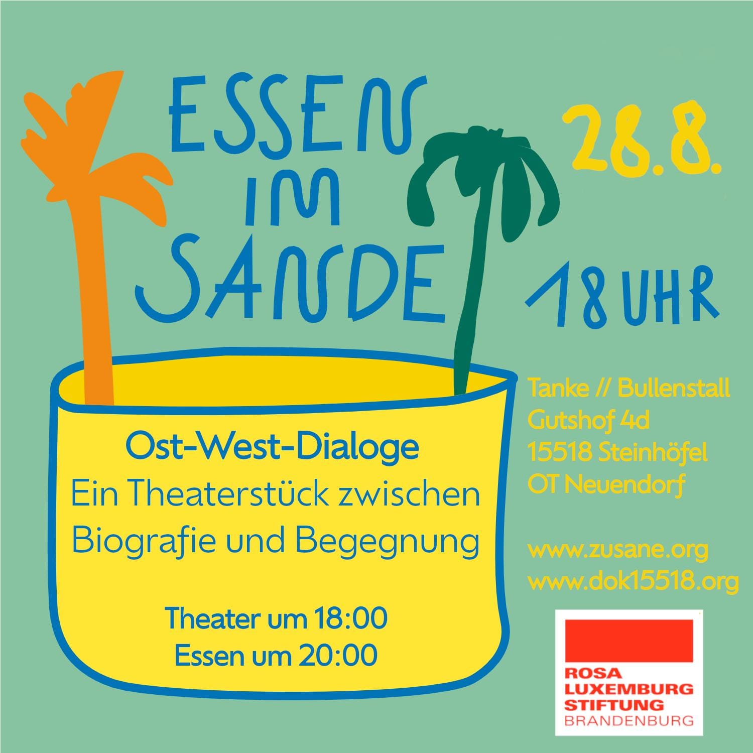 Essen im Sande 28.08.26 // Ost-West-Dialoge -> 18 Uhr