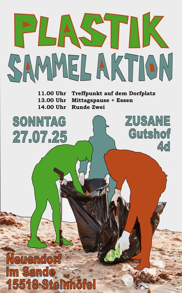 Plastik sammel Aktion