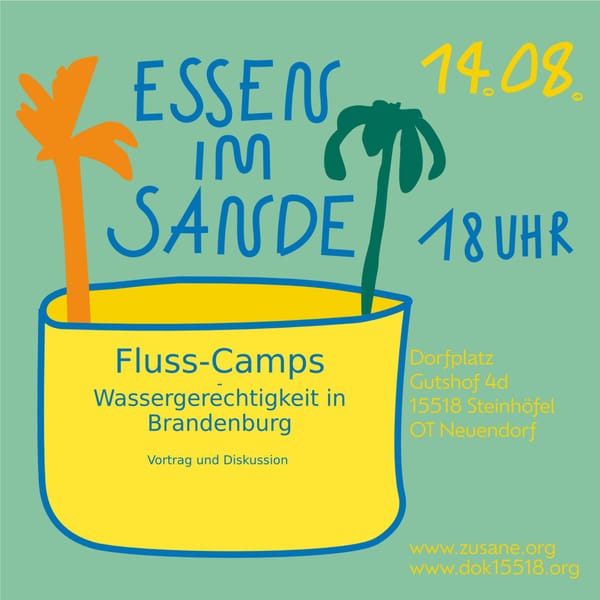Essen im Sande 14.08.26 // Fluss-Camps