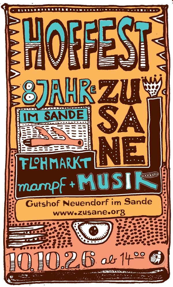 Hoffest 10.10.26 // 8 Jahre im Sande